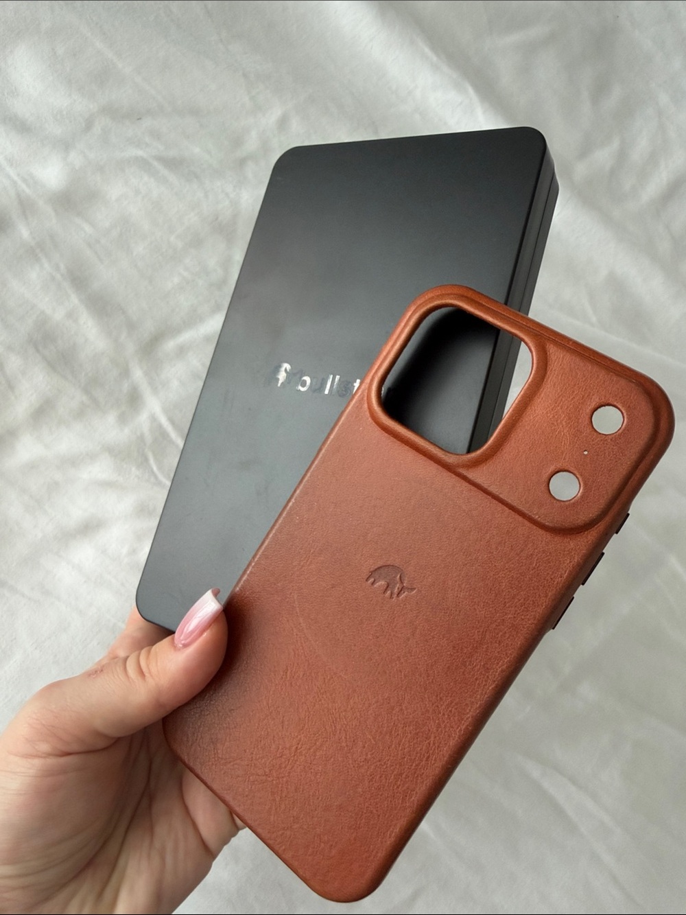 Bullstrap Brown Leather iPhone 17 pro max Lea Case – Premium Protective Cover